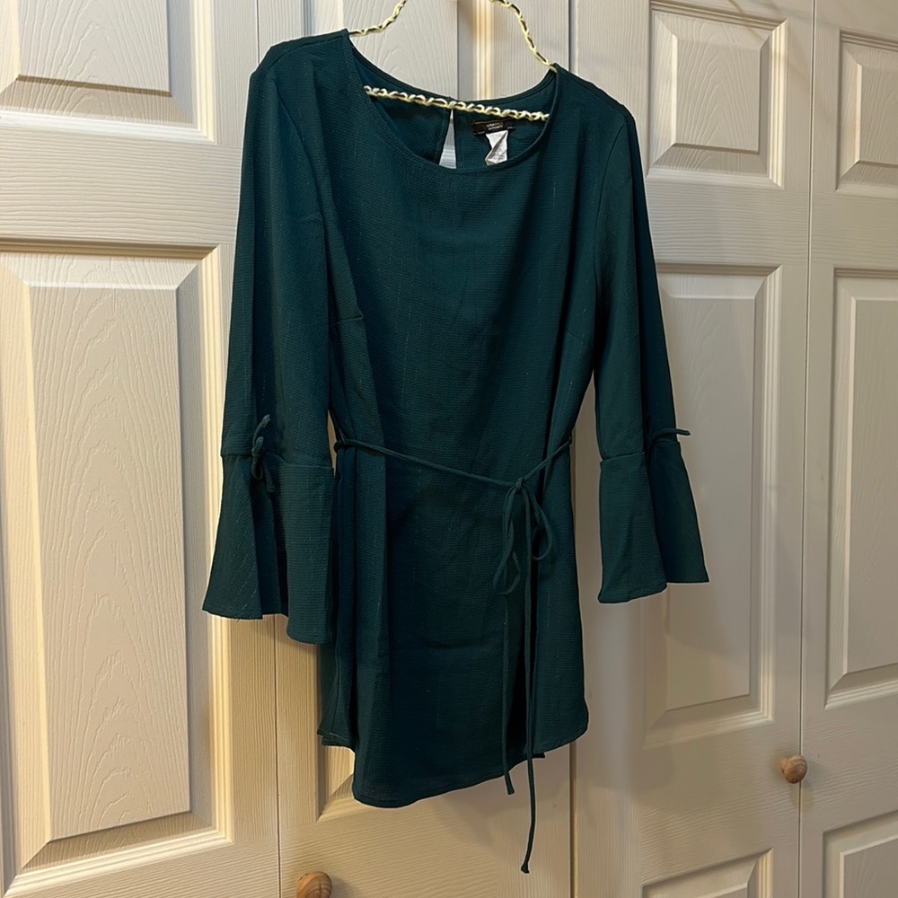 Beautiful Emerald Green Maternity Blouse